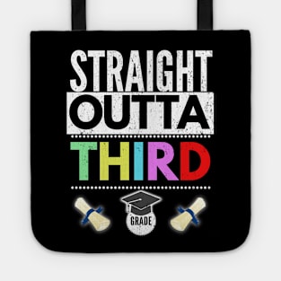 Straight Outta 3rd Grade Graduation Last Day Of School 2022 Tote