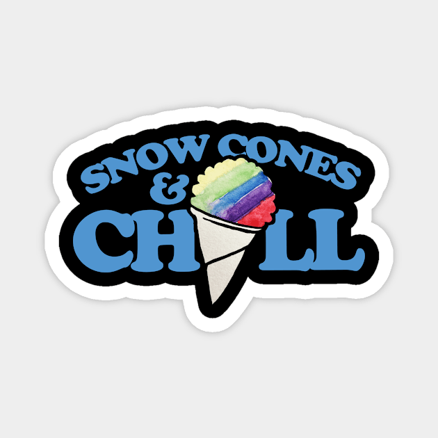 Snow Cones and Chill Magnet by bubbsnugg