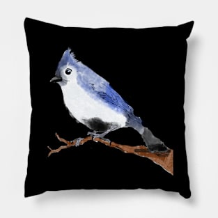 The Little Blue Jay Pillow