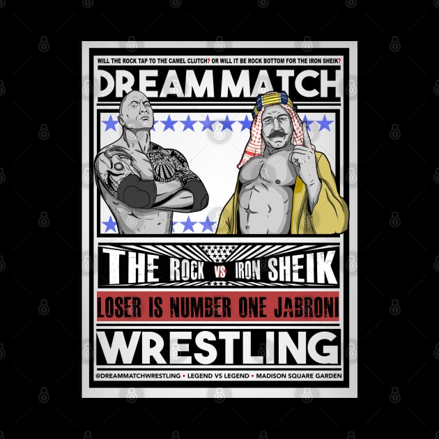 The Rock vs Iron Sheik by DrawnStyle