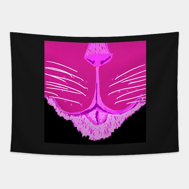 Kitty! (Pink face) Tapestry by DancingCreek