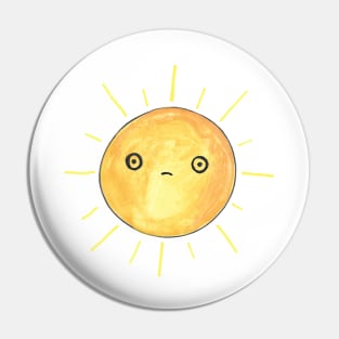 Sad sun Pin