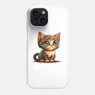 Cute Cat Gifts for kitten lovers Colorful Art Kitty Adoption Phone Case