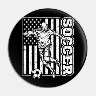 USA Soccer Player Futbol Pin