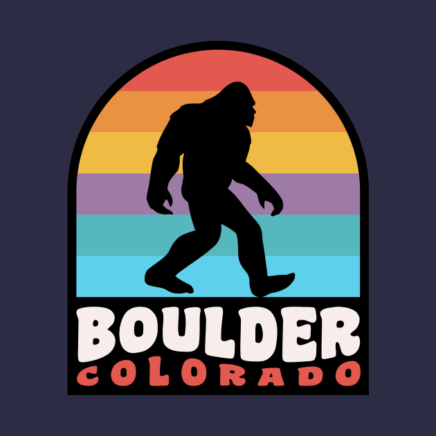 Boulder Colorado Bigfoot Sasquatch Hiking Camping by PodDesignShop