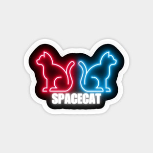 Neon Cat Magnet