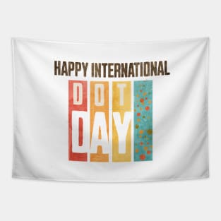 Colorful International Dot Day Tapestry