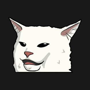 Smudge Table Cat Meme T-Shirt
