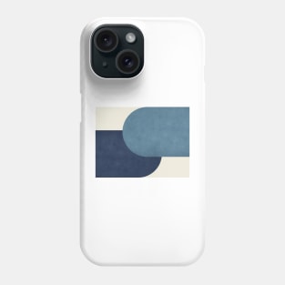 Half Circle Colorblock - Blue Navy Phone Case