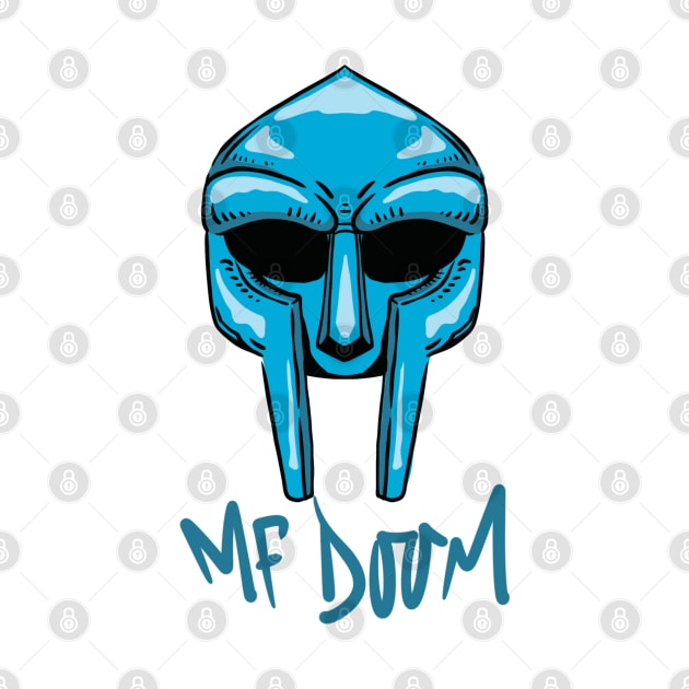 MF DOOM MASK BLUE by Maqualys.co