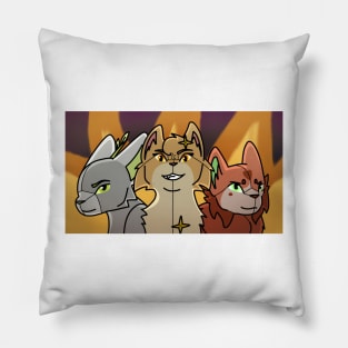 Twigbranch, Goldenflower, Squirrelflight Pillow