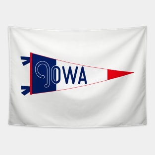 Iowa Flag Pennant Tapestry