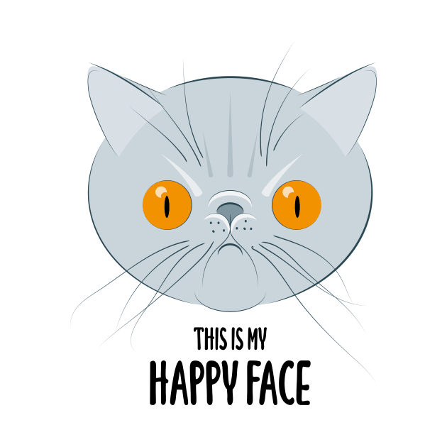 This is my happy face - Exotic cat by Wonderingalice