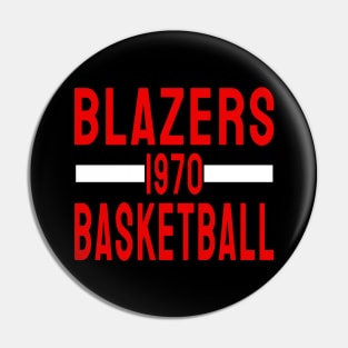 Blazers Basketball Classic Pin