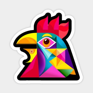 Funky Rooster Magnet