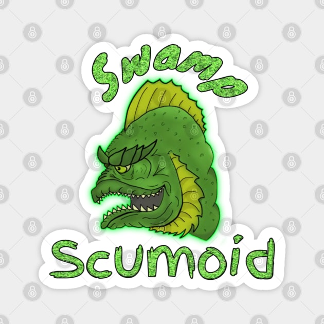 Swamp Scumoid Transparent Magnet by GodPunk