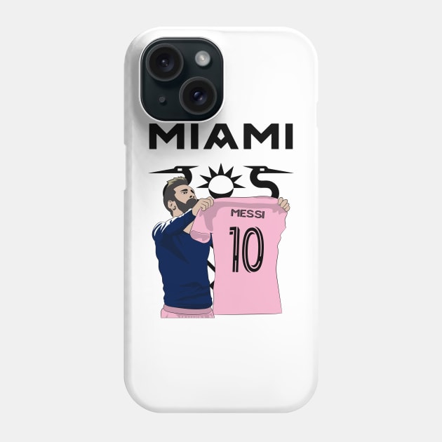 Messi inter Miami Phone Case by Alfa Centauri