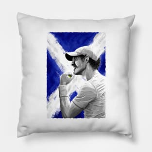 Andy Murray - Scotland Tennis Artwork Pillow