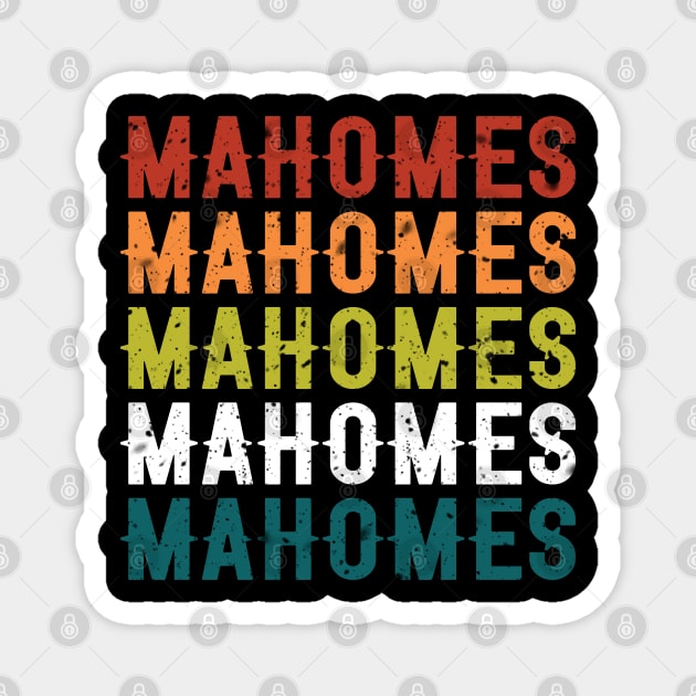 Mahomes Vintage Retro Magnet by S-Log