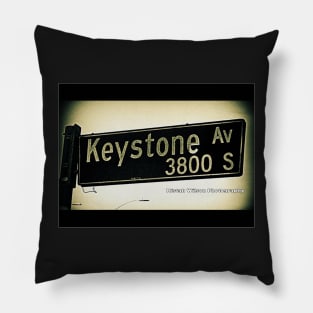 Keystone Avenue, Culver City, California by Mistah Wilson Pillow