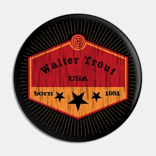 Walter Trout USA born 1951 Music D94 Pin