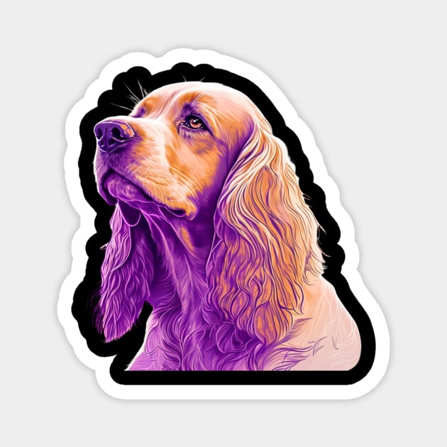 Cocker Spaniel Dog, Love Cocker Spaniels Magnet by dukito