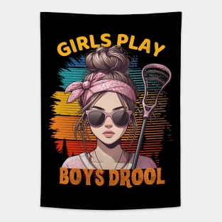 Lacrosse girl Tapestry