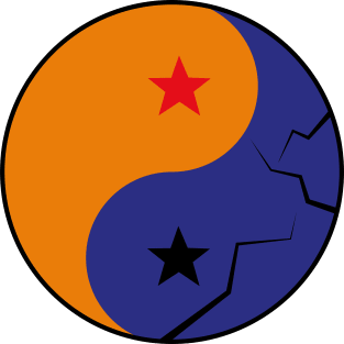 Ying Yang Dragon Ball Magnet