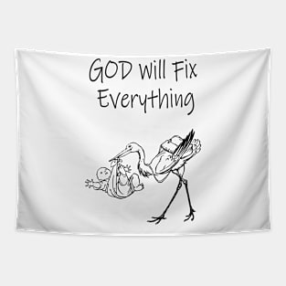 god will fix it Tapestry