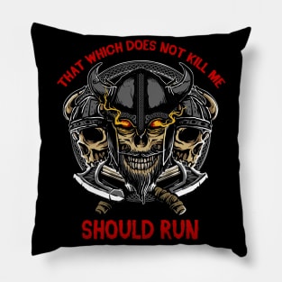 Viking Metal with Fighter Saying Pillow