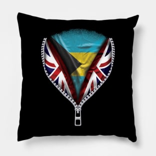 Bahamian Flag  Bahamas Flag zipped British Flag - Gift for Bahamian From Bahamas Pillow