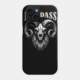 Creepy and Badass Ram Skull: Stylish beard Phone Case