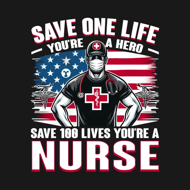 Save one life your a hero, Save 100 lives your a nurse by cyryley