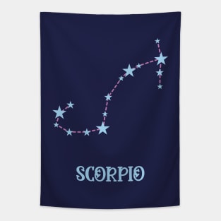 Scorpio Zodiac Sign Constellation Tapestry
