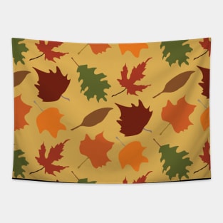 Autumn Leaves Pattern Design Tapestry