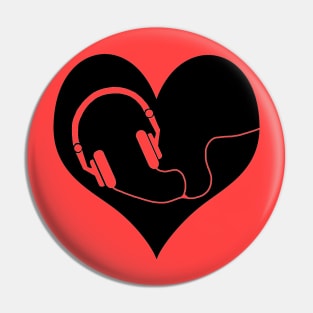 Music in my heart Pin