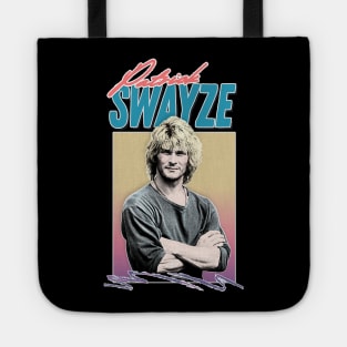 Patrick Swayze ∆ 90s Styled Retro Graphic Design Tote