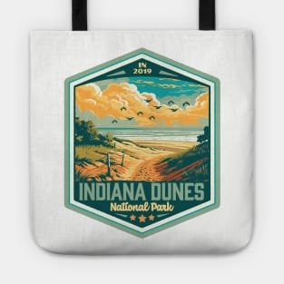 Indiana Dunes National Park Vintage WPA Style National Parks Art Tote