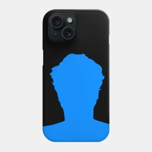 Silhouette of Man's Head Phone Case