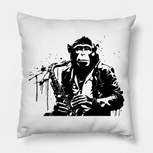 jazz monkey Pillow