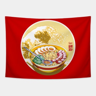 Pinoy Food - The Great Sopas Wave of the Philippines (Gold Version) Tapestry