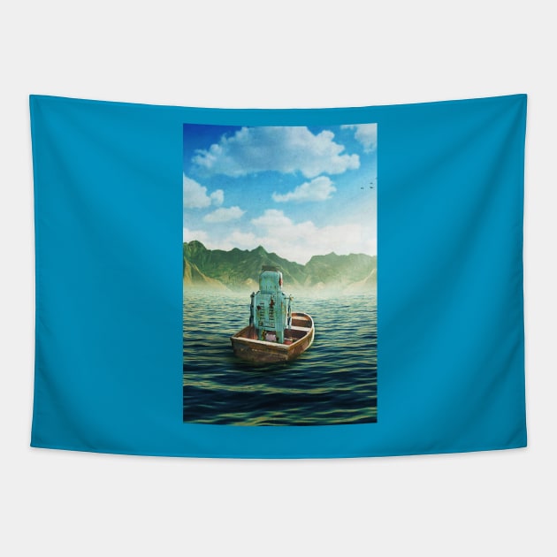 Swim back to shore Tapestry by SeamlessOo