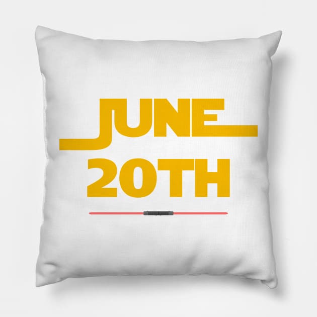 June 20th Birthday celebration Pillow by amithachapa