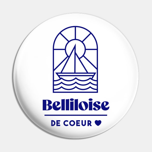 Belliloise de coeur - Brittany Morbihan 56 Sea Holidays Beach Pin by Tanguy44