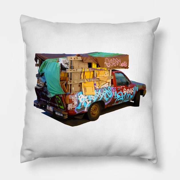 Moving Graffiti #17 Pillow by PandaSex