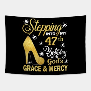 Stepping Into My 47th Birthday With God's Grace & Mercy Bday Tapestry