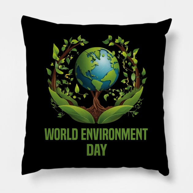 World Environment Day 2024 Pillow by Uniqueify