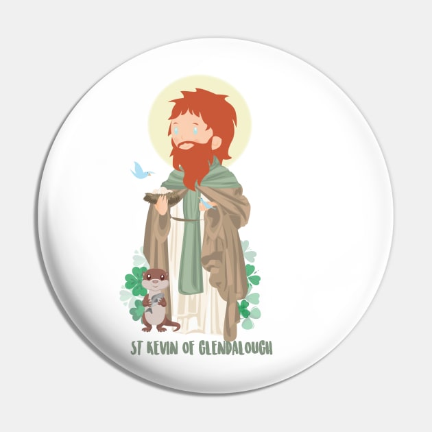 Santo Kevin de Glendalough Pin by AlMAO2O