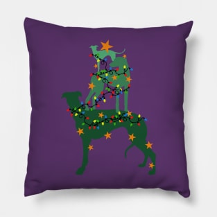 Christmas sighthounds Pillow