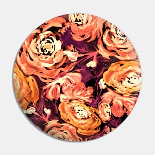 Bronze Roses Pattern Pin